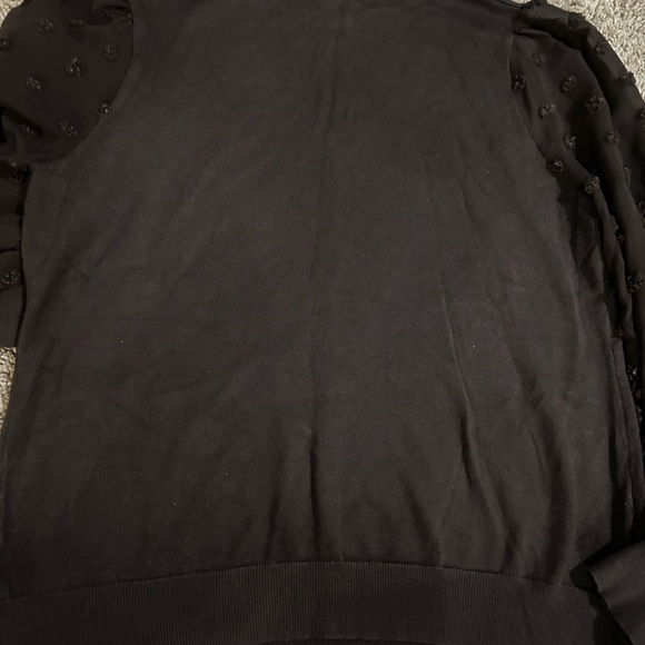 Adrianna Papell chocolate brown sweater blouse medium - Picture 7 of 7